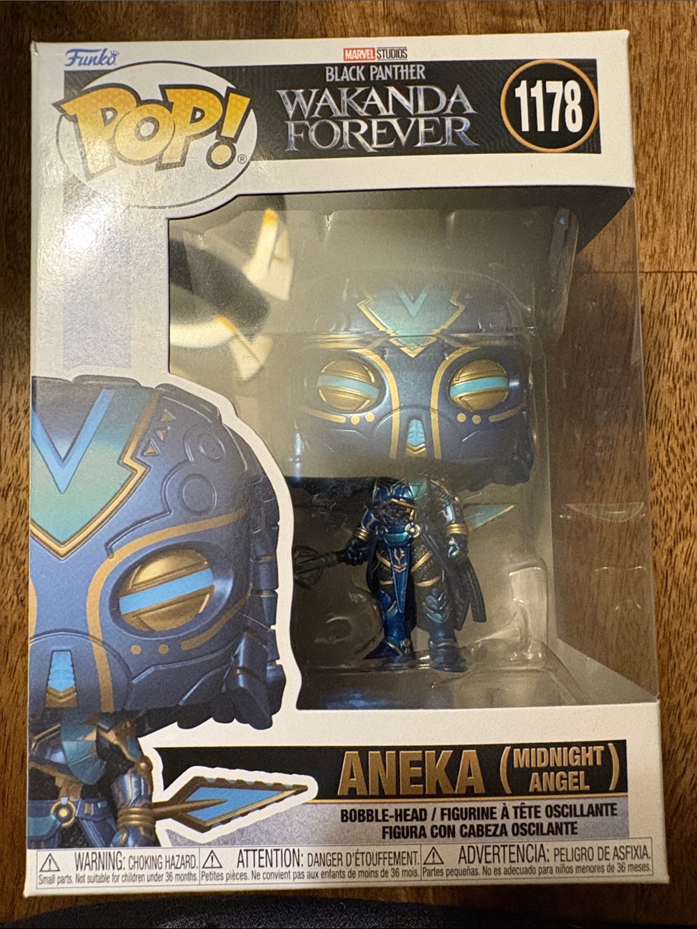 Funko Aneka (Midnight Angel) Metallic Blue & Gold Pop! Figure